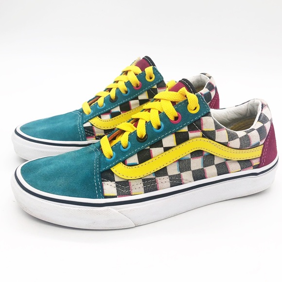 crazy check old skool vans